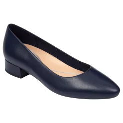 Caldise Leather Low Heel Dress Shoes