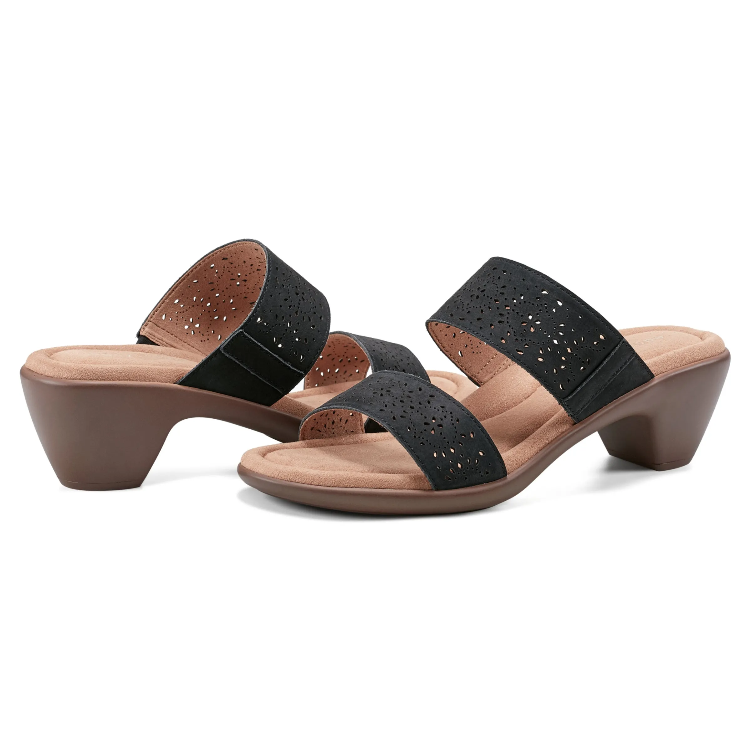 Crista Casual Slide Heeled Sandals