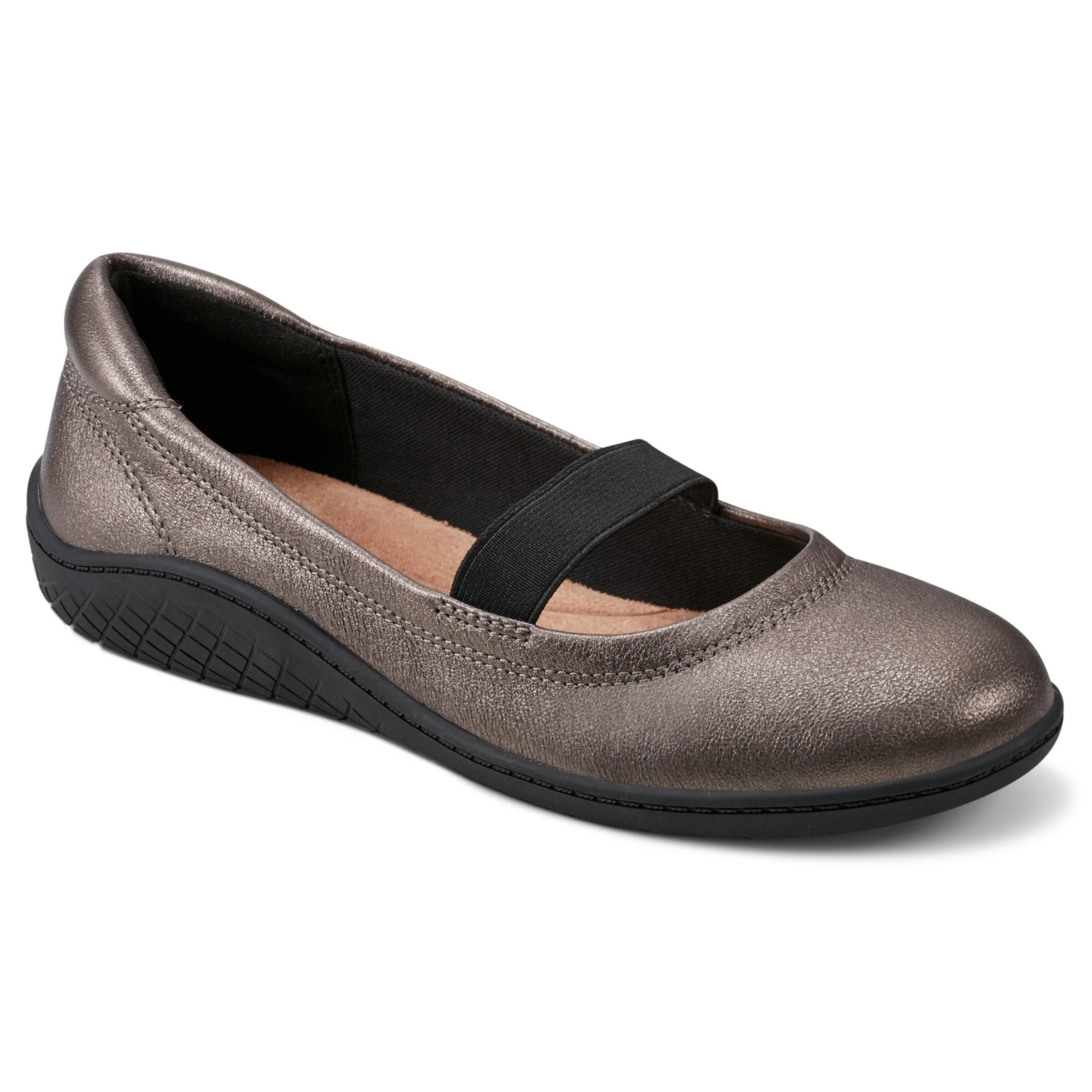 Golden Mary Jane Casual Ballet Flats