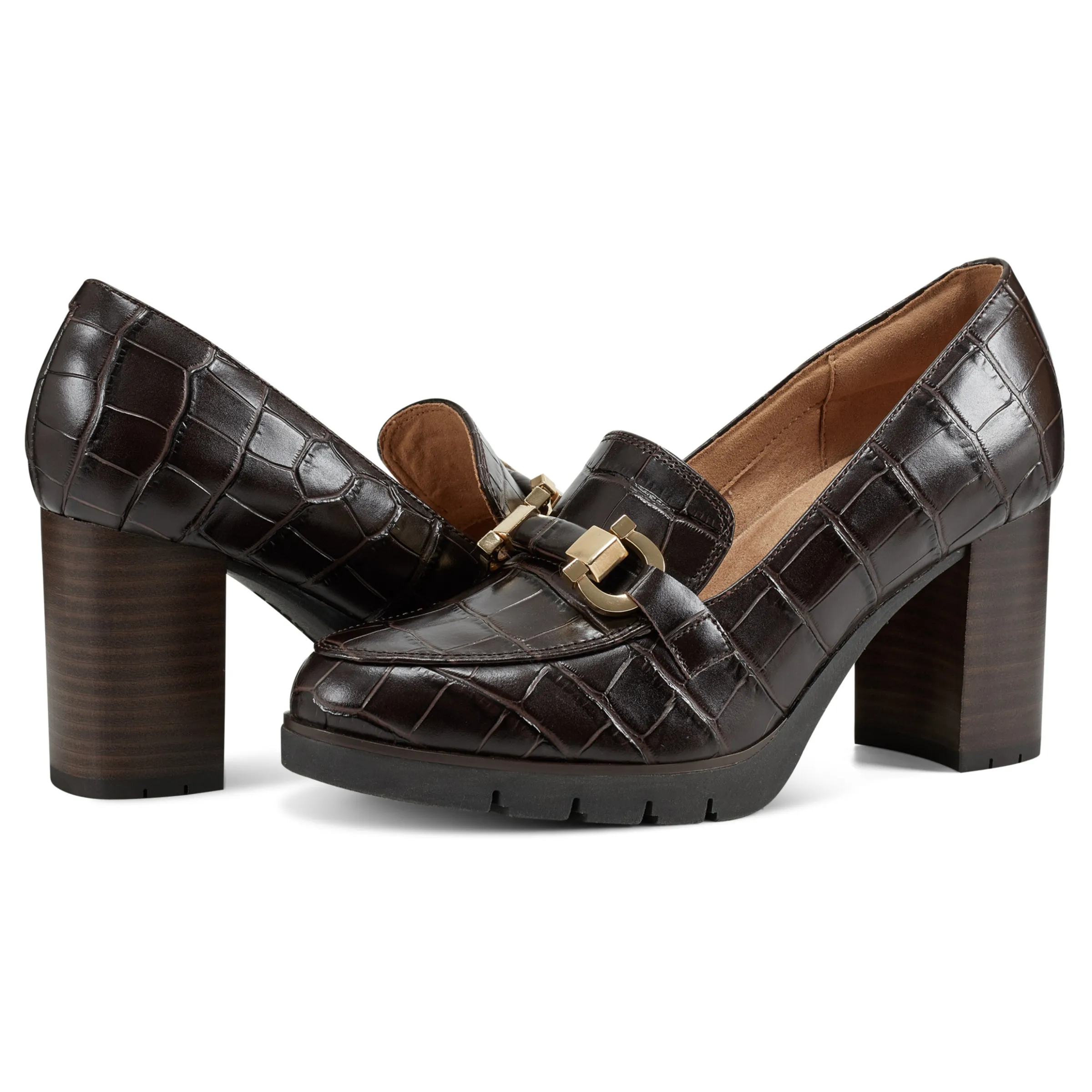 Mirror Lug Sole Dress Pumps