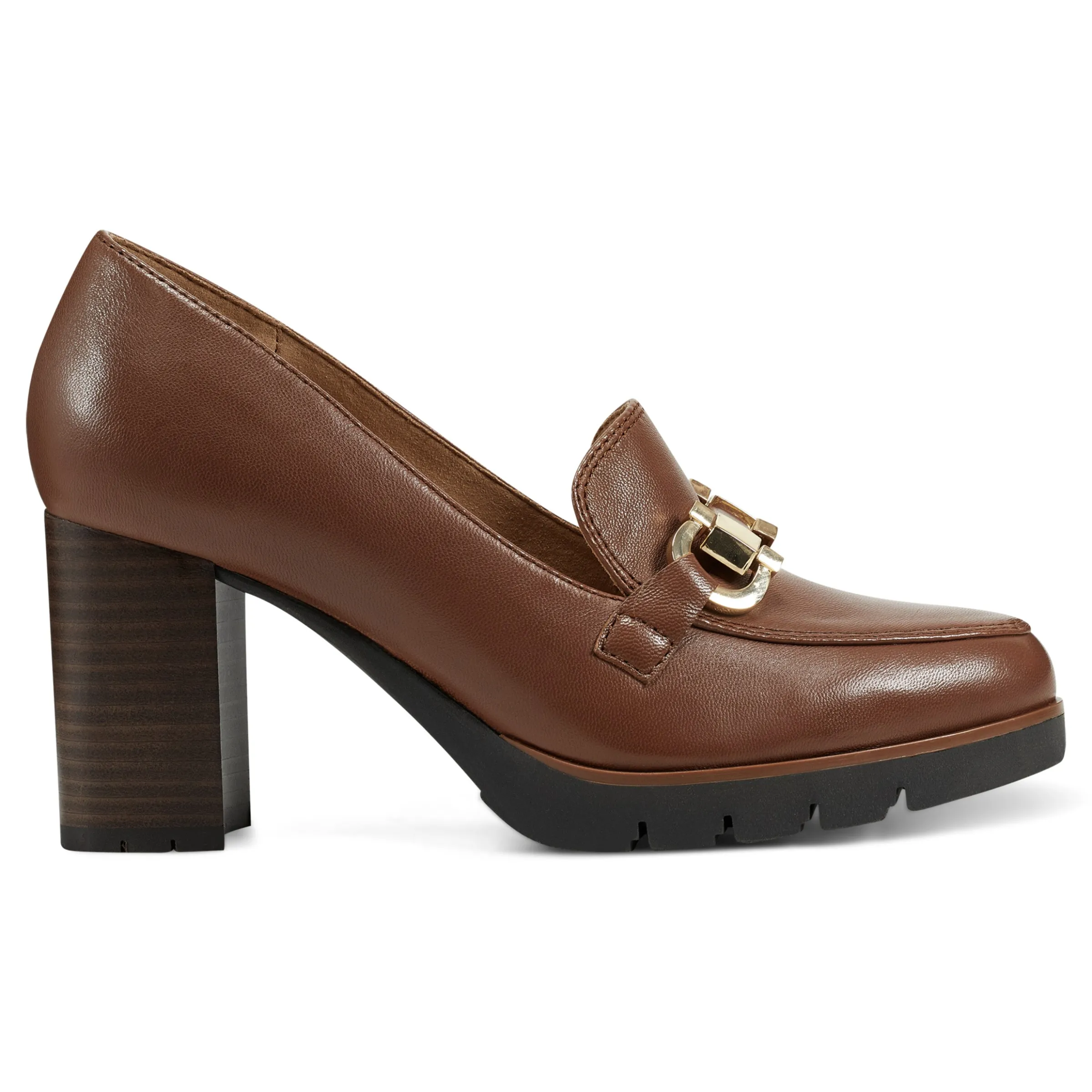 Mirror Lug Sole Dress Pumps